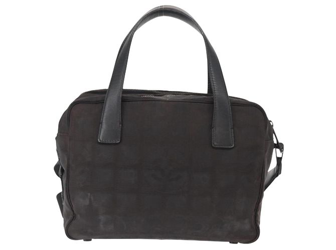 CHANEL Nuova linea da viaggio Borsa a mano Nylon 2in1 Nera CC Auth bs30708 Nero - vista 2