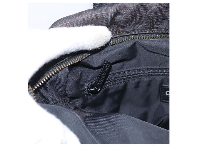 CHANEL Nuova linea da viaggio Borsa a mano Nylon 2in1 Nera CC Auth bs30708 Nero - vista 22