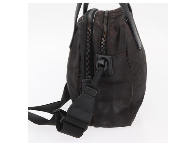 CHANEL Nuova linea da viaggio Borsa a mano Nylon 2in1 Nera CC Auth bs30708 Nero - vista 3