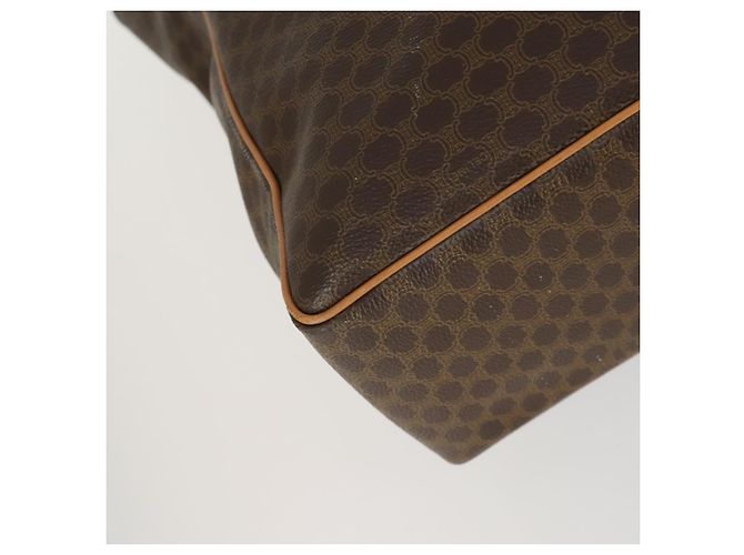 Céline Borsa tote in tela Macadam CELINE in pelle PVC marrone oro Auth ki6248 D'oro - vista 15