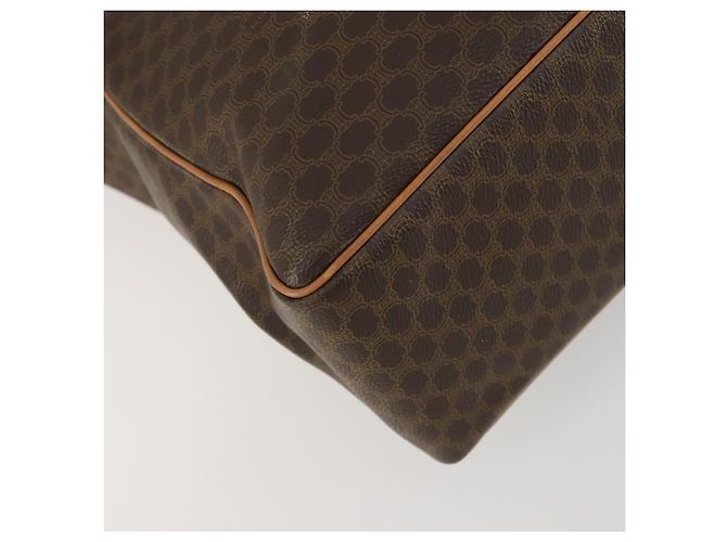 Céline Borsa tote in tela Macadam CELINE in pelle PVC marrone oro Auth ki6248 D'oro - vista 17