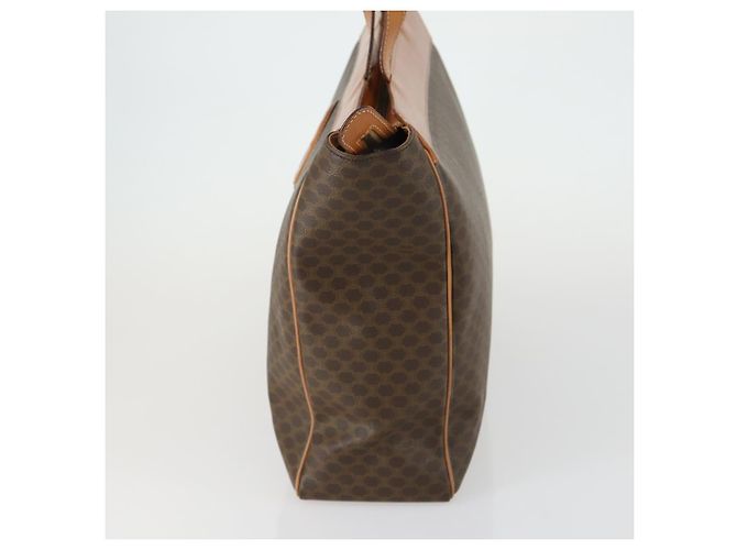 Céline Borsa tote in tela Macadam CELINE in pelle PVC marrone oro Auth ki6248 D'oro - vista 3