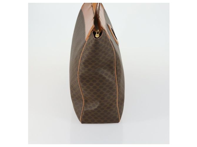 Céline Borsa tote in tela Macadam CELINE in pelle PVC marrone oro Auth ki6248 D'oro - vista 4