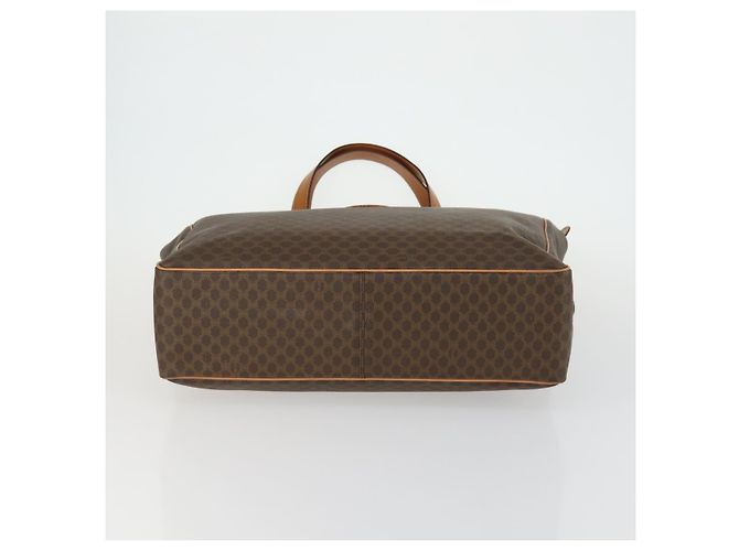 Céline Borsa tote in tela Macadam CELINE in pelle PVC marrone oro Auth ki6248 D'oro - vista 5
