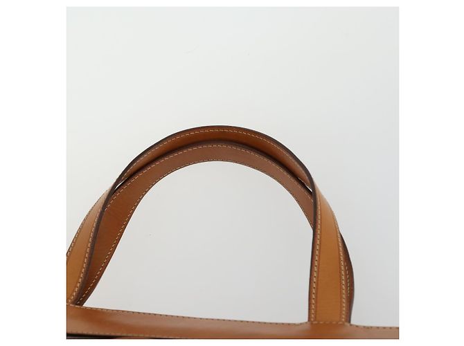 Céline Borsa tote in tela Macadam CELINE in pelle PVC marrone oro Auth ki6248 D'oro - vista 8