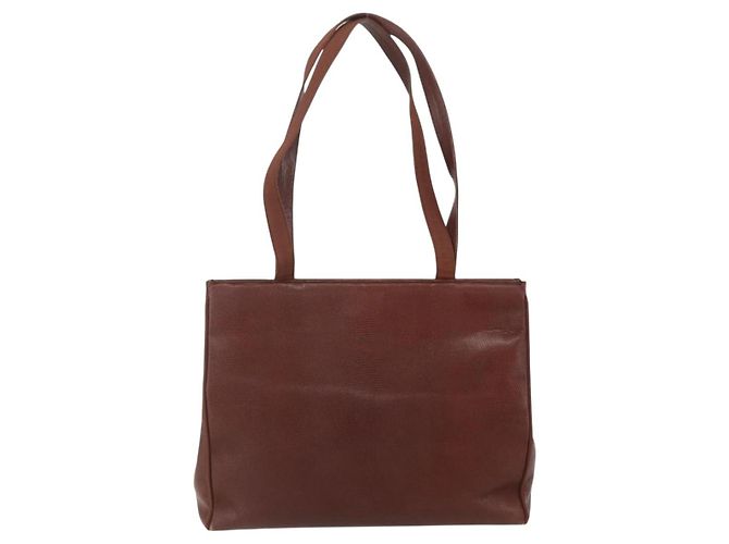 Borsa a Spalla Vala in Pelle Marrone Oro Salvatore Ferragamo Auth ka1378 D'oro - vista 2