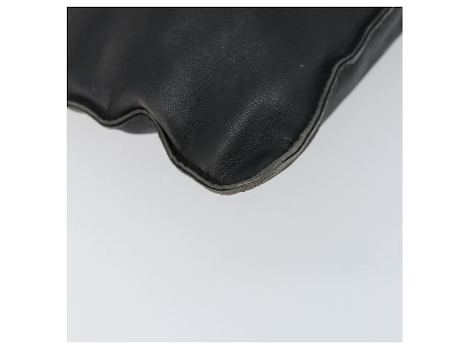 LOEWE Borsa a Mano Anagramma Pelle Nera Oro Auth 160275 Nero D'oro - vista 14