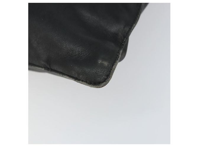 LOEWE Borsa a Mano Anagramma Pelle Nera Oro Auth 160275 Nero D'oro - vista 15