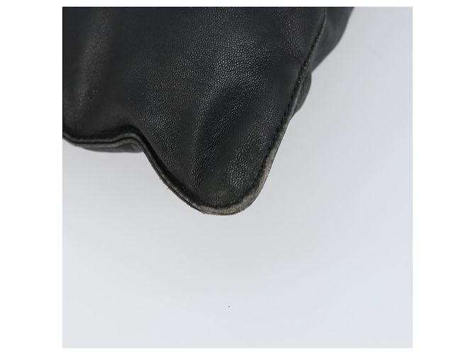 LOEWE Borsa a Mano Anagramma Pelle Nera Oro Auth 160275 Nero D'oro - vista 16