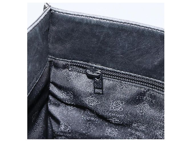 LOEWE Borsa a Mano Anagramma Pelle Nera Oro Auth 160275 Nero D'oro - vista 19