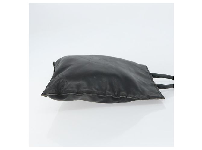 LOEWE Borsa a Mano Anagramma Pelle Nera Oro Auth 160275 Nero D'oro - vista 3