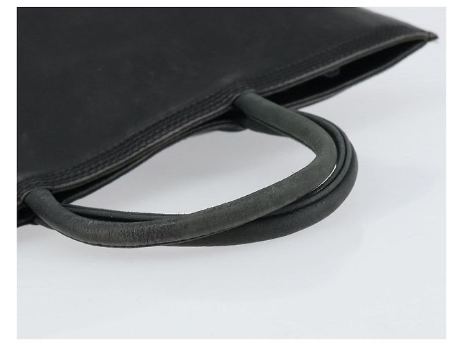 LOEWE Borsa a Mano Anagramma Pelle Nera Oro Auth 160275 Nero D'oro - vista 7