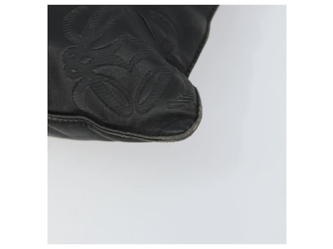 LOEWE Borsa a Mano Anagramma Pelle Nera Oro Auth 160275 Nero D'oro - vista 9