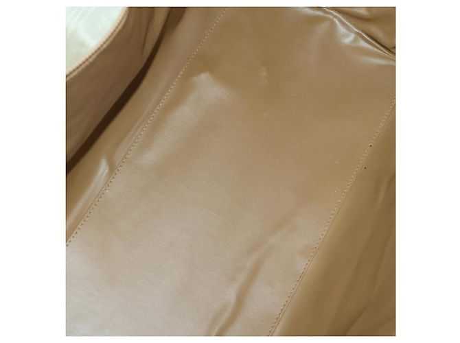 Céline Borsa Boston in tela Macadam CELINE PVC Beige Oro Auth 152180 D'oro - vista 11