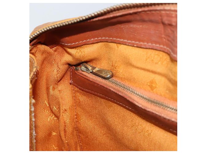 MCM Vicetos Logogram Borsa a Mano in Pelle PVC Marrone Oro Auth gh1457 D'oro - vista 21