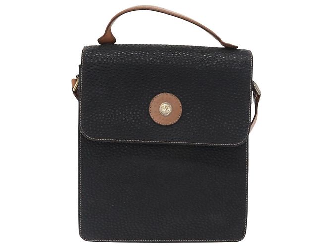 Borsa a Spalla in Pelle Nera e Oro VALENTINO Auth bs32067 Nero D'oro - vista 13