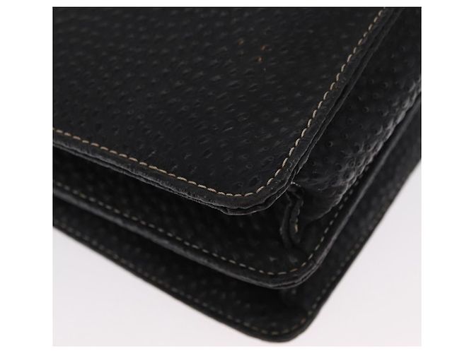 Borsa a Spalla in Pelle Nera e Oro VALENTINO Auth bs32067 Nero D'oro - vista 17