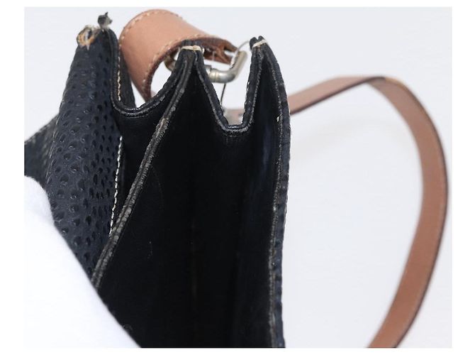 Borsa a Spalla in Pelle Nera e Oro VALENTINO Auth bs32067 Nero D'oro - vista 27