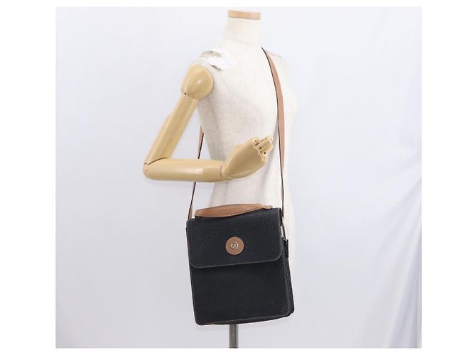 Borsa a Spalla in Pelle Nera e Oro VALENTINO Auth bs32067 Nero D'oro - vista 30