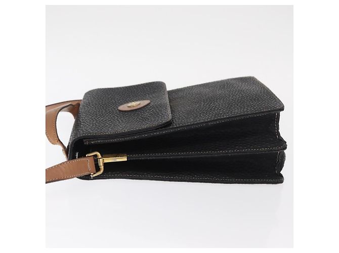 Borsa a Spalla in Pelle Nera e Oro VALENTINO Auth bs32067 Nero D'oro - vista 4
