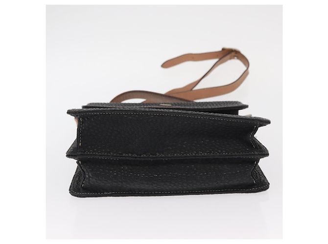 Borsa a Spalla in Pelle Nera e Oro VALENTINO Auth bs32067 Nero D'oro - vista 5