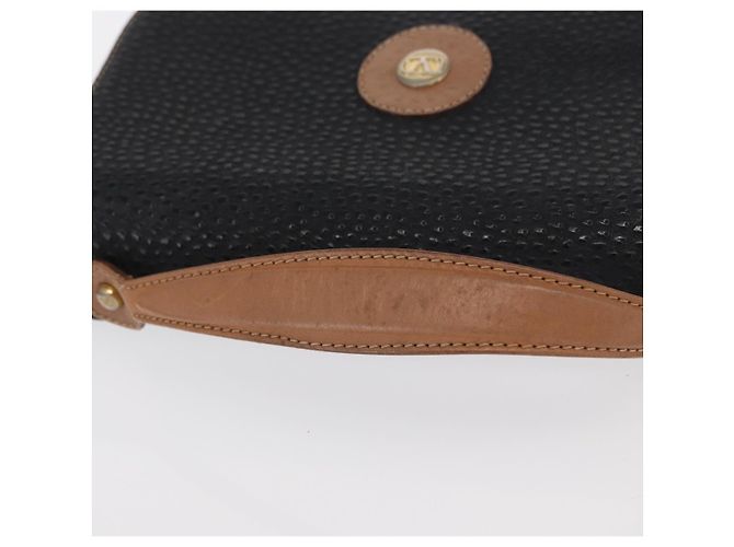 Borsa a Spalla in Pelle Nera e Oro VALENTINO Auth bs32067 Nero D'oro - vista 7