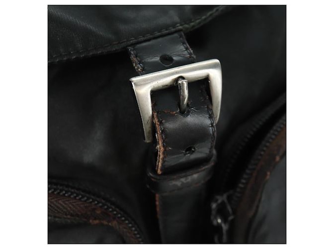 PRADA Rucksack aus Nylon grün silber authentisch bs31871 - Ansicht 10