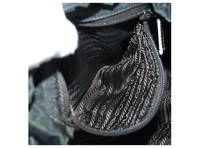 PRADA Rucksack aus Nylon grün silber authentisch bs31871 - Ansicht 28