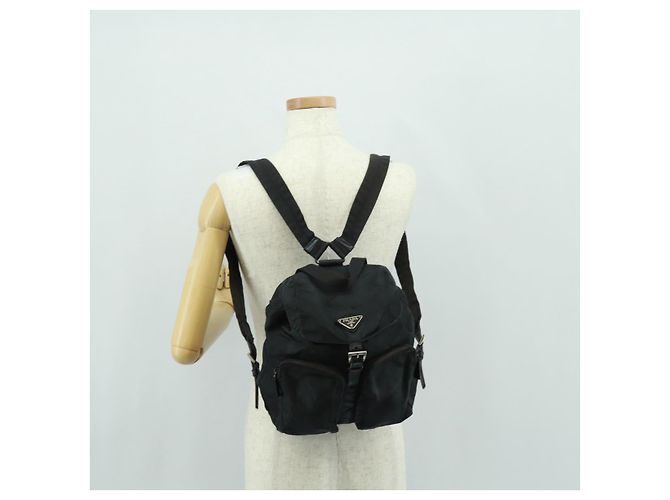 PRADA Rucksack aus Nylon grün silber authentisch bs31871 - Ansicht 29