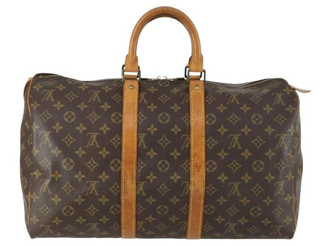 LOUIS VUITTON Borsa Boston Monogram Keepall 45 M41428 Auth LV 158351 Monogramma - vista 2