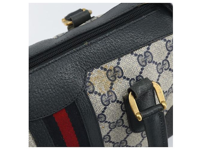 Gucci Borsa GG Supreme Sherry Line in PVC 2way Navy Rosso oro 002 39 0069 Auth ep12291 - vista 10