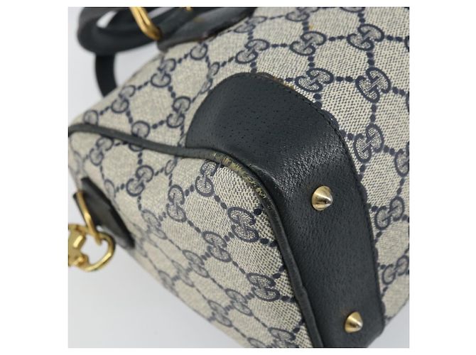 Gucci Borsa GG Supreme Sherry Line in PVC 2way Navy Rosso oro 002 39 0069 Auth ep12291 - vista 16