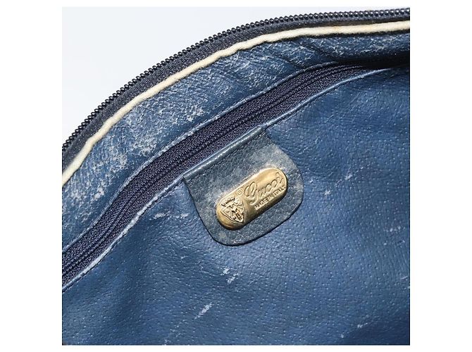 Gucci Borsa GG Supreme Sherry Line in PVC 2way Navy Rosso oro 002 39 0069 Auth ep12291 - vista 20