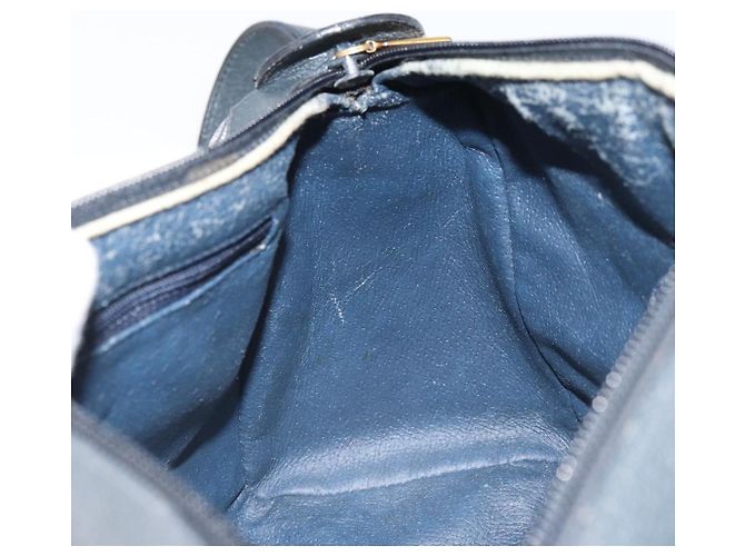 Gucci Borsa GG Supreme Sherry Line in PVC 2way Navy Rosso oro 002 39 0069 Auth ep12291 - vista 21