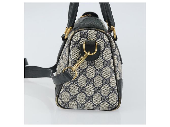 Gucci Borsa GG Supreme Sherry Line in PVC 2way Navy Rosso oro 002 39 0069 Auth ep12291 - vista 4