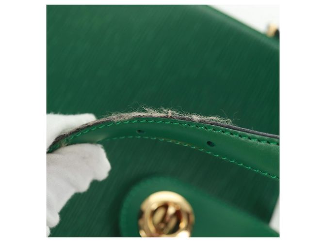 LOUIS VUITTON Borsa a Spalla Capuchin Epi Verde M52344 LV Auth ka1210 - vista 8