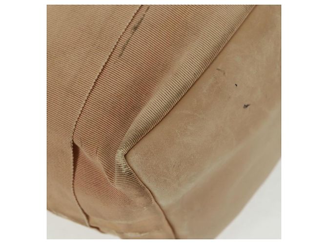 Borsa a Spalla Salvatore Ferragamo in Tela Beige Oro Auth bs31859 - vista 10