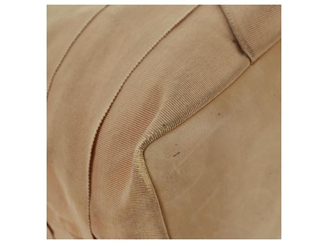 Borsa a Spalla Salvatore Ferragamo in Tela Beige Oro Auth bs31859 - vista 15