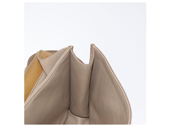 Borsa a mano FENDI in pelle 2 in 1 marrone oro Auth 158141 D'oro - vista 25