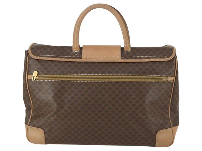 Céline Borsa a mano in tela Macadam CELINE in pelle PVC marrone e oro Auth mr1691 D'oro - vista 2