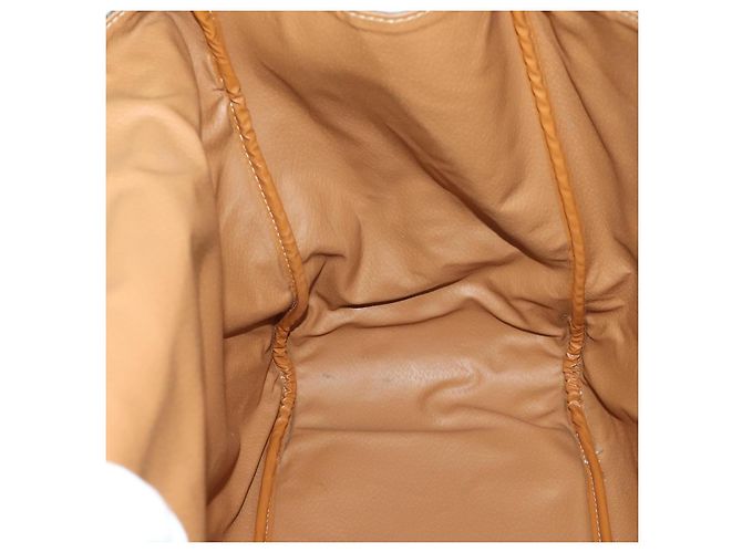 Céline Borsa a mano in tela Macadam CELINE in pelle PVC marrone e oro Auth mr1691 D'oro - vista 20