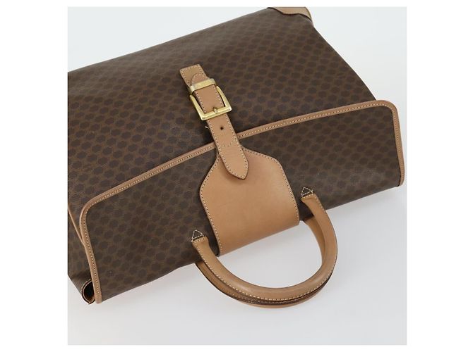 Céline Borsa a mano in tela Macadam CELINE in pelle PVC marrone e oro Auth mr1691 D'oro - vista 6