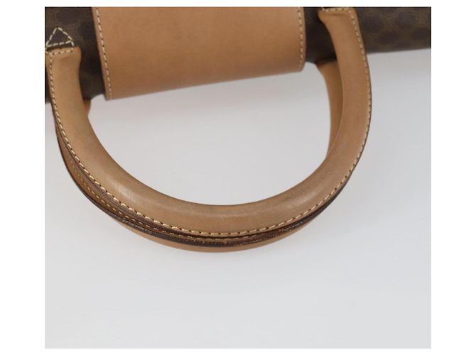Céline Borsa a mano in tela Macadam CELINE in pelle PVC marrone e oro Auth mr1691 D'oro - vista 7