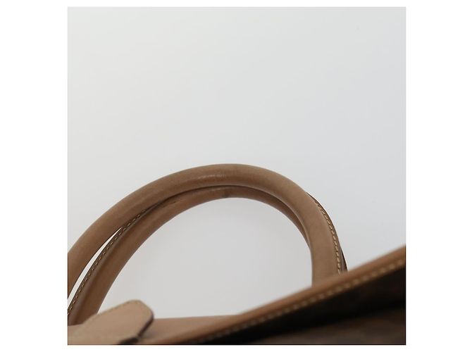 Céline Borsa a mano in tela Macadam CELINE in pelle PVC marrone e oro Auth mr1691 D'oro - vista 8