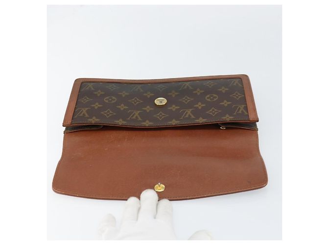 LOUIS VUITTON Pochette Damier Monogram GM Borsa Clutch M51810 LV Auth 159045 Monogramma - vista 10