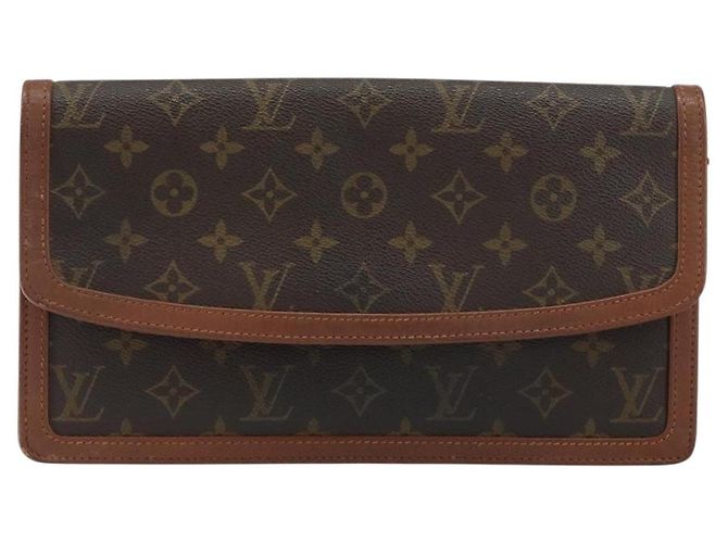 LOUIS VUITTON Pochette Damier Monogram GM Borsa Clutch M51810 LV Auth 159045 Monogramma - vista 13