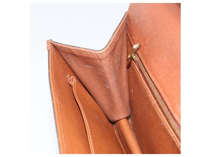 LOUIS VUITTON Pochette Damier Monogram GM Borsa Clutch M51810 LV Auth 159045 Monogramma - vista 19