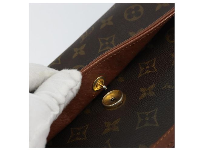 LOUIS VUITTON Pochette Damier Monogram GM Borsa Clutch M51810 LV Auth 159045 Monogramma - vista 8