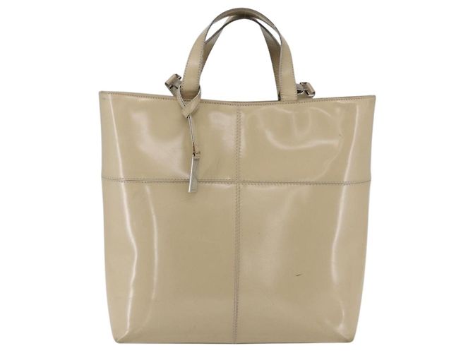 GUCCI Tote Bag Email 2in1 Beige Silber Auth bs31887 - Ansicht 13