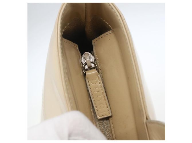 GUCCI Tote Bag Email 2in1 Beige Silber Auth bs31887 - Ansicht 18